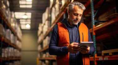 Supply Chain Insight: Warehouse Manager's Tablet Check