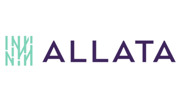 The allata logo, representing a company driven by tech innovation, on a white background.